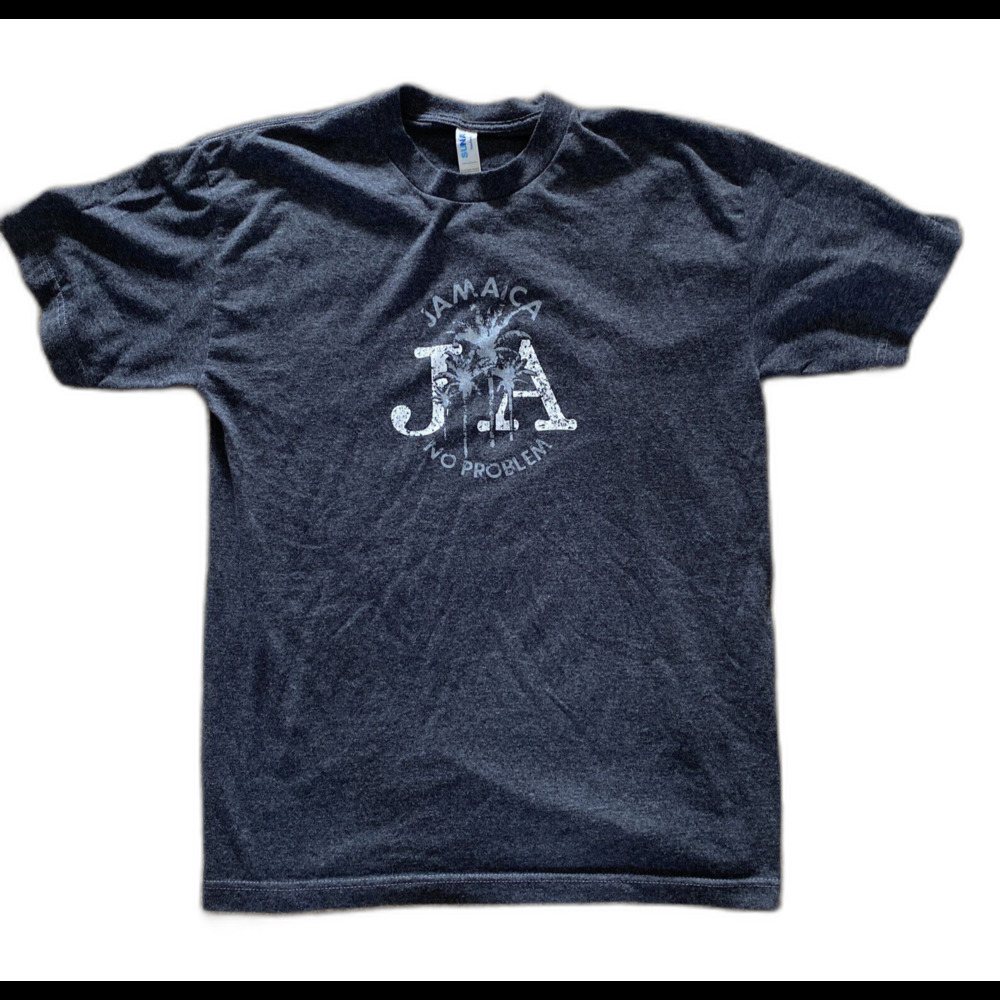 Mens Gray Jamaica No Problem T Shirt | Size Large | Great Condition